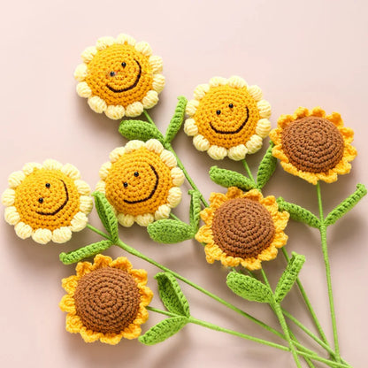 Handmade Crochet Sunflowers