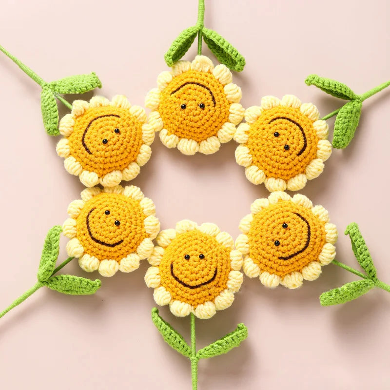 Handmade Crochet Sunflowers