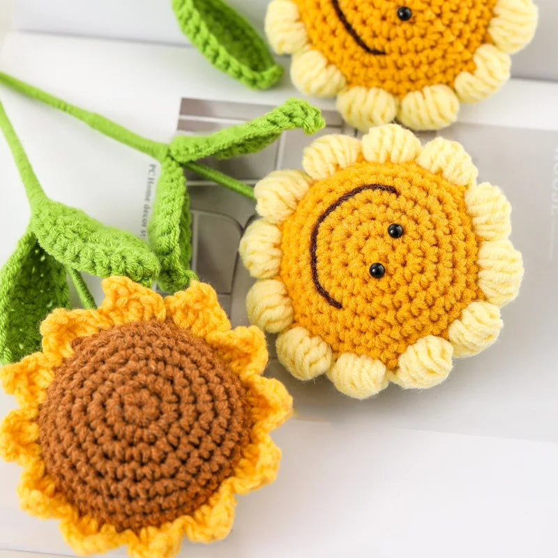 Handmade Crochet Sunflowers