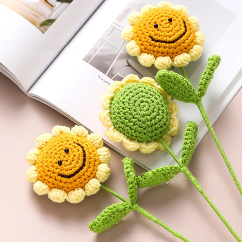 Handmade Crochet Sunflowers