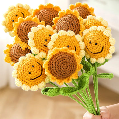 Handmade Crochet Sunflowers