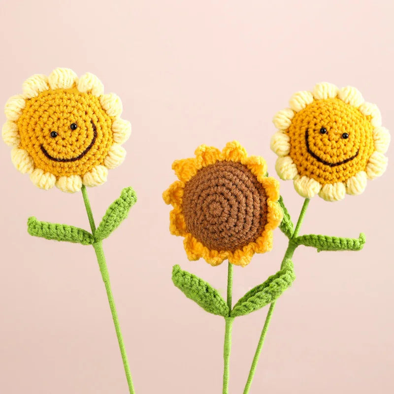 Handmade Crochet Sunflowers
