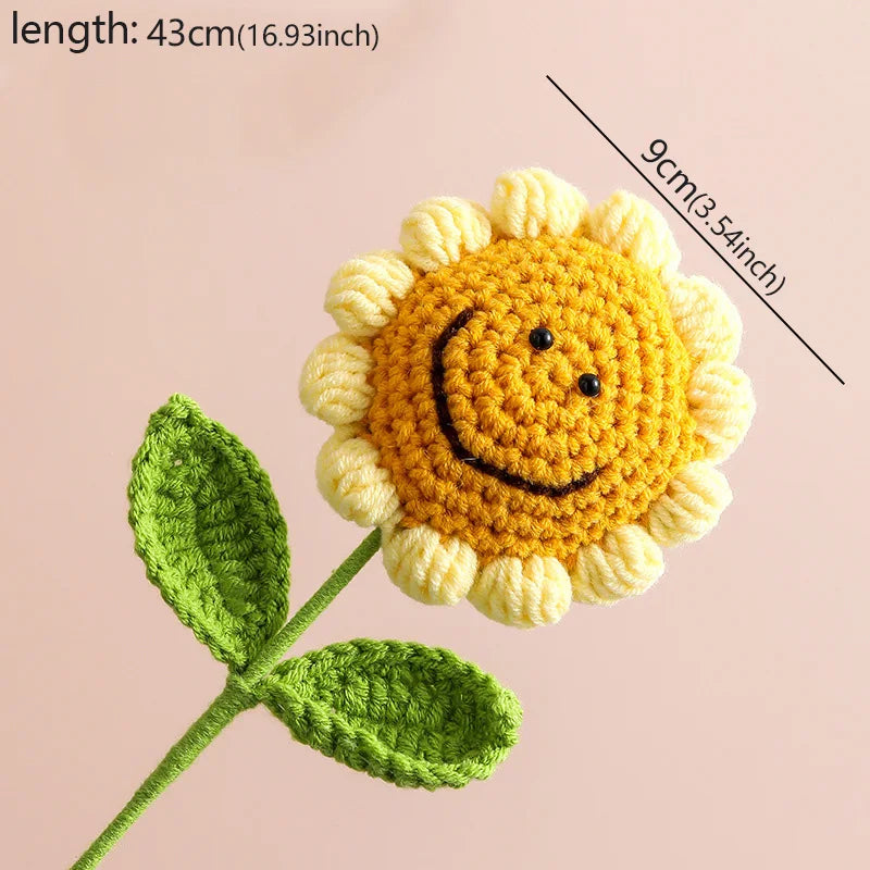 Handmade Crochet Sunflowers
